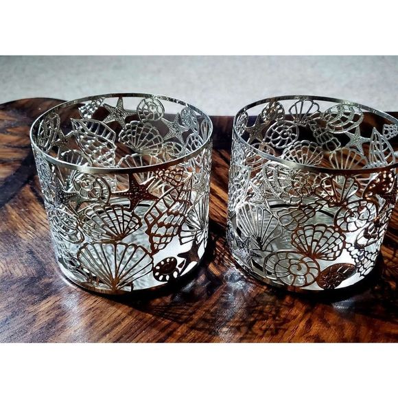 NEW SET OF TWO CANDLEHOLDERS FROM BATH AND BODY WORKS - Picture 1 of 6